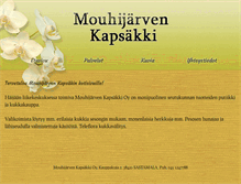 Tablet Screenshot of mouhijarvenkapsakki.fi